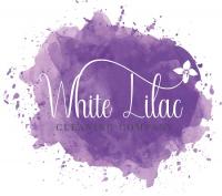 White Lilac Cleaning Logo