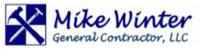 Mike Winter General Contractor, Decks, Flat Roof, Roofing, Builds Logo