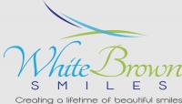 White Brown Smiles Logo