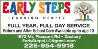 EARLY STEPS LEARNING CENTER Logo