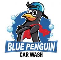 Blue Penguin Car Wash Logo