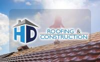 HD Roofing and Construction Logo