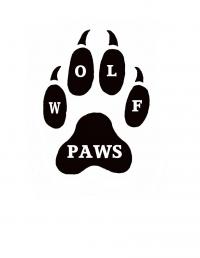 Wolf PAWS Inc. 'Positive Awareness Wolf-dog Sanctuary' Logo