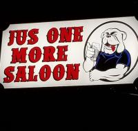 Jus One More Saloon logo