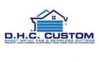 D.H.C. Seamless Gutters and Roofing Logo