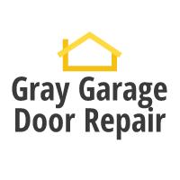 Gray Garage Door Repair Logo