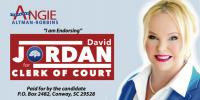 Angie Altman-Robbins Endorses David Jordan - Clerk of Court logo