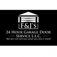 F&J's 24 Hour Garage Door Service Logo