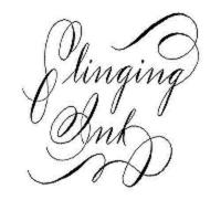 Slinging Ink Calligraphy & Wine Bottle Engraving Logo