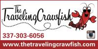THE TRAVELING CRAWFISH Logo