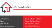 JCR Construction Logo