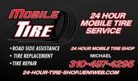24 Hour Mobile Tire Change Service Logo