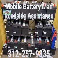 Mobile Battery Man Roadside Assistance Logo