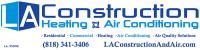 LA Construction, Heating and Air Logo