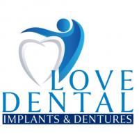 LOVE DENTAL IMPLANTS & DENTURES Logo