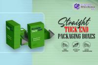 Straight Tuck End Packaging Boxes Logo