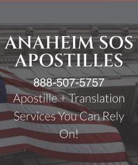 Anaheim SOS Apostilles logo