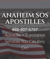 Anaheim SOS Apostilles Logo