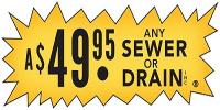Original 49.95 Sewer & Drain Logo