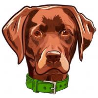 Red Lab Lawn Care, LLC. Logo