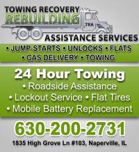 Towing Recovery Rebuilding Assistance Services Logo