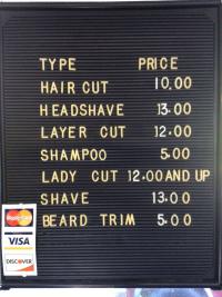 Trends Family Barber Shop Logo