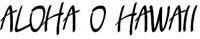 Aloha O' Hawaii Logo