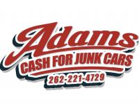 Cash for junk cars by Adams Recycling logo