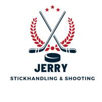 Jerry Stickhandling and Shooting Logo