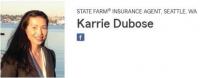 Karrie Dubose Seattle State Farm Agency Logo